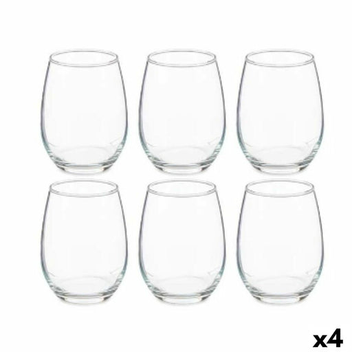 Set of glasses Amber 570 ml Transparent Crystal (4 Units)