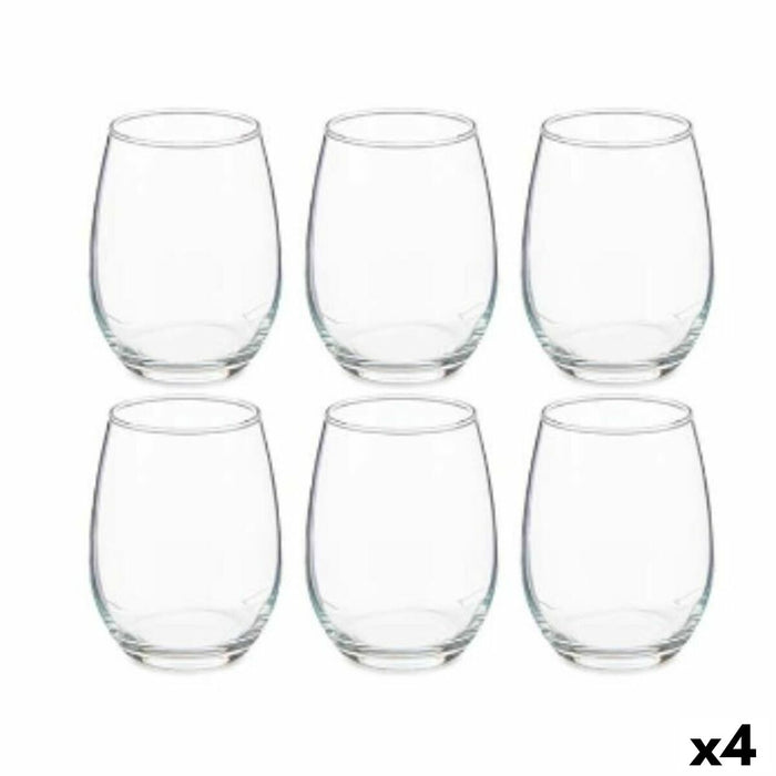 Set of glasses Amber 570 ml Transparent Crystal (4 Units)