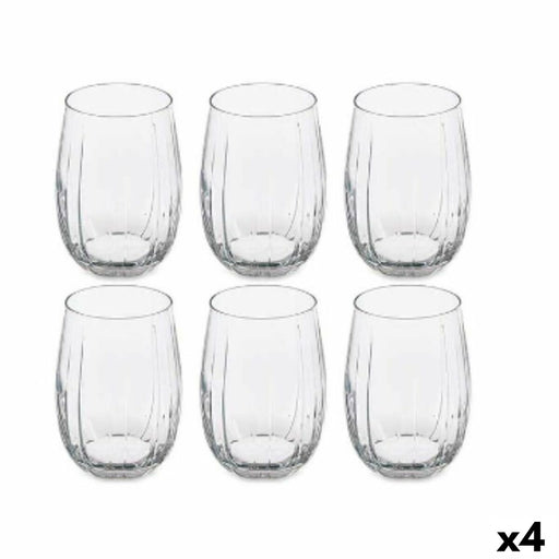 Set of glasses Linka Transparent Glass 380 ml (4 Units)