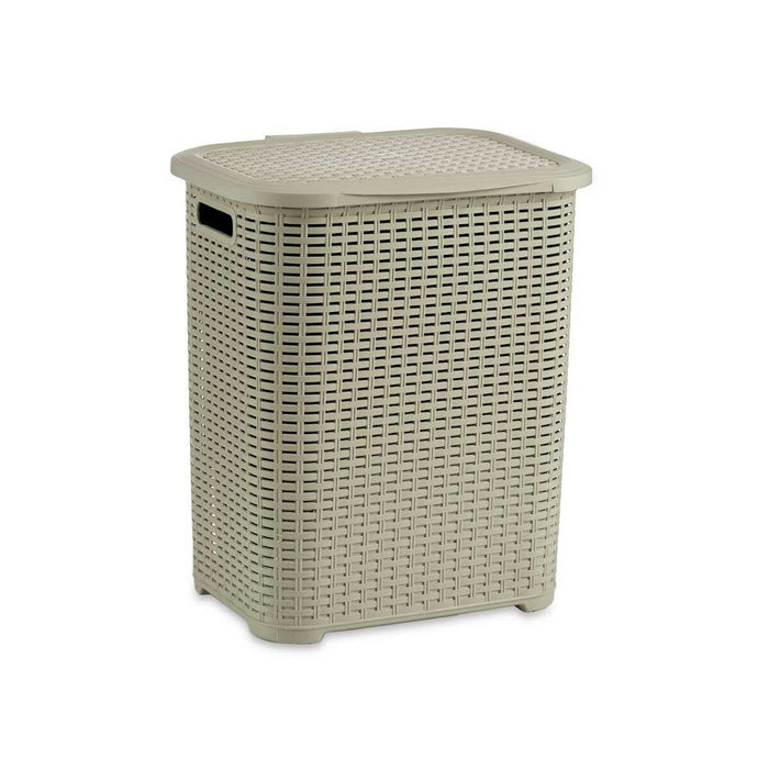 Laundry Basket Cream Plastic 42 L 34,5 x 48 x 41 cm (10 Units)