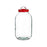 Jar Lid with handle Red polypropylene 5 L 16,5 x 29 x 16,5 cm (4 Units)