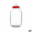 Jar Lid with handle Red polypropylene 5 L 16,5 x 29 x 16,5 cm (4 Units)