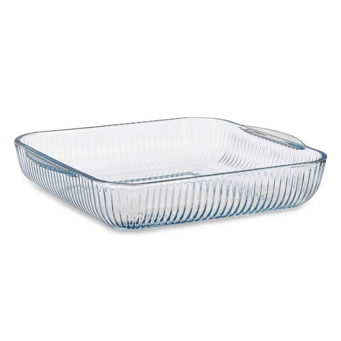 Baking tray Transparent Borosilicate Glass 27,4 x 6 x 31,2 cm (6 Units)