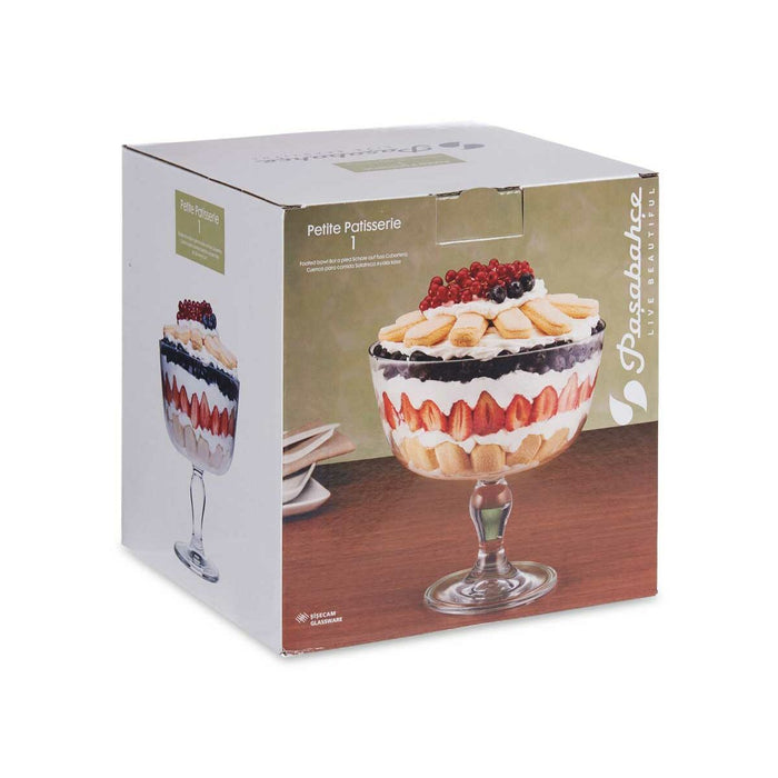 Lunch box Petite Patisserie Transparent Glass 22,5 x 22,5 x 22,5 cm (4 Units)