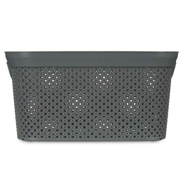 Laundry Basket Anthracite Plastic 5 L 20 x 14 x 27 cm (24 Units)