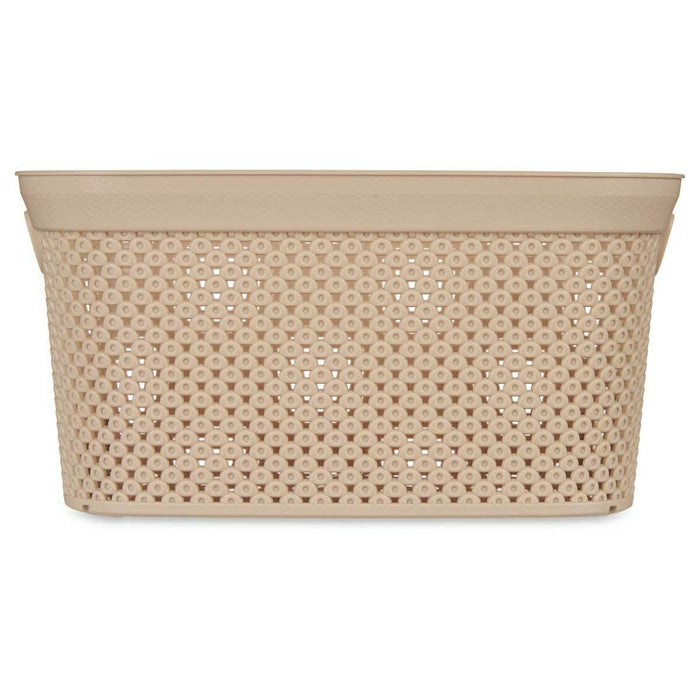 Laundry Basket Beige Plastic 5 L 19,5 x 14 x 27,5 cm (24 Units)