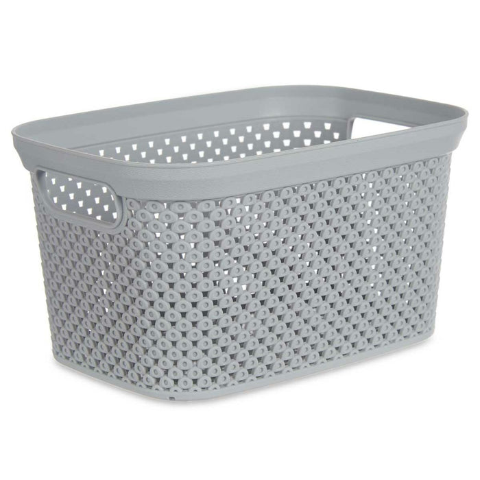 Laundry Basket Grey Plastic 3 L 16,5 x 12,5 x 23 cm (24 Units)