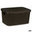 Storage Box with Lid Brown Plastic 3,5 L 17,5 x 12,5 x 24 cm (24 Units)