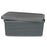 Storage Box with Lid Anthracite Plastic 13 L 28 x 15,5 x 39 cm (12 Units)