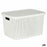 Storage Box with Lid White Plastic 19 L 28 x 22 x 39 cm (12 Units)