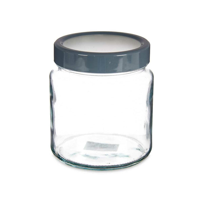 Jar Grey polypropylene 1 L 11,5 x 13,2 x 11,5 cm (12 Units)