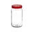 Jar Red polypropylene 2 L 11,5 x 21 x 11,5 cm (12 Units)