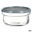 Round Lunch Box with Lid Grey Plastic 415 ml 12 x 6 x 12 cm (24 Units)