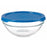 Round Lunch Box with Lid Chefs Blue 595 ml 14 x 6,3 x 14 cm (6 Units)