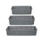 Set of organiser trays Rectangular Anthracite Plastic (6 Units)