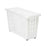 Multi-purpose basket With wheels White Plastic 17,5 x 26 x 46 cm (12 Units)