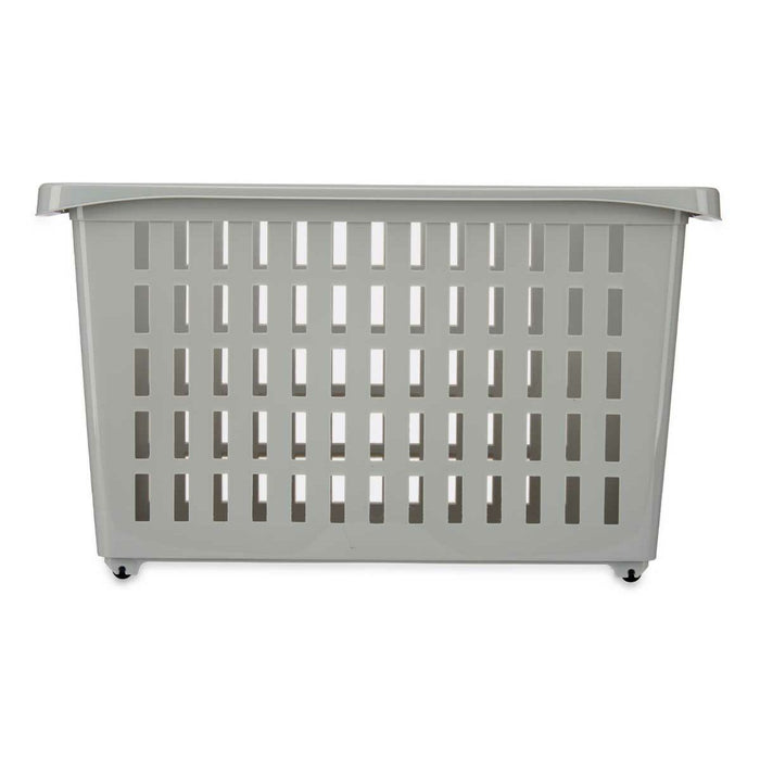 Multi-purpose basket With wheels Grey Plastic 17,5 x 26 x 46 cm (12 Units)