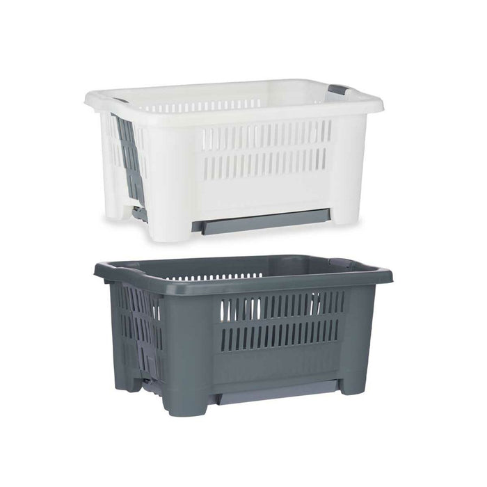 Laundry basket Foldable Plastic 25 L 39 x 58,8 x 60 cm (8 Units)