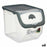 Stackable Organising Box Anthracite Plastic 31 x 24 x 23,5 cm (6 Units)