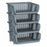 Shelves Fruit Bowl Stackable 4 Pieces Grey polypropylene 29 x 22 x 39 cm (6 Units)