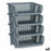 Shelves Fruit Bowl Stackable 4 Pieces Grey polypropylene 29 x 22 x 39 cm (6 Units)
