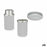 Bath Set Grey Plastic (12 Units)