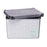 Storage Box with Lid Home Graph paper 22 L Grey Plastic 29 x 23,5 x 39 cm (12 Units)