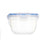 Hermetic Lunch Box Cylinder Transparent polypropylene 1,2 L 15,5 x 10,5 x 15,5 cm (12 Units)