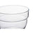 Set of bowls Motto Transparent Glass 200 ml (8 Units)