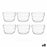 Set of bowls Motto Transparent Glass 200 ml (8 Units)