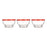 Set of bowls Karaman Red Transparent Glass Polyethylene Ø 10,5 cm 275 ml (8 Units)