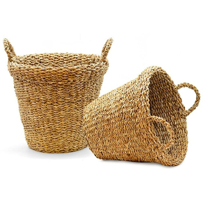 Basket With handles Brown 30 L 35 x 30 x 35 cm (6 Units)