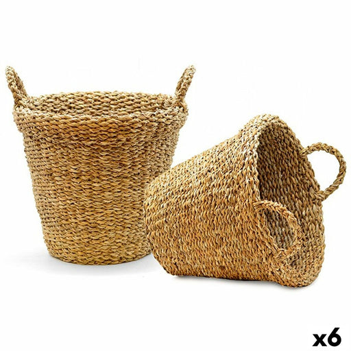 Basket With handles Brown 30 L 35 x 30 x 35 cm (6 Units)
