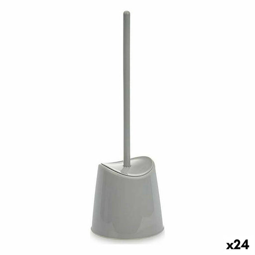 Toilet Brush 12,5 x 37 x 12,5 cm Grey Plastic (24 Units)