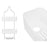 Shower Hanger 28 x 60 x 14 cm Metal White Plastic (6 Units)