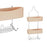 Shower Hanger 28 x 60 x 14 cm Beige Metal Plastic (6 Units)