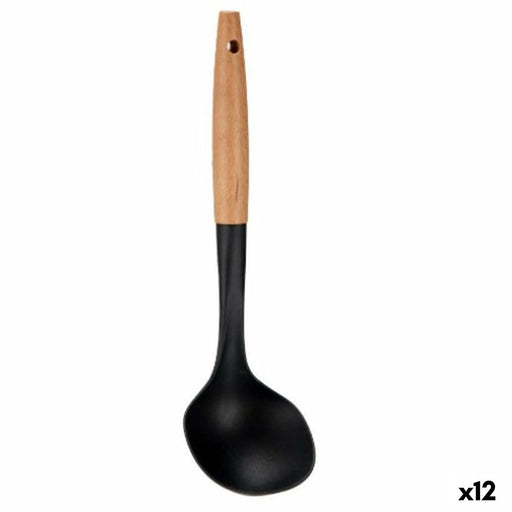Saucepan Black Natural Wood 9,5 x 32,5 x 5,5 cm (12 Units)