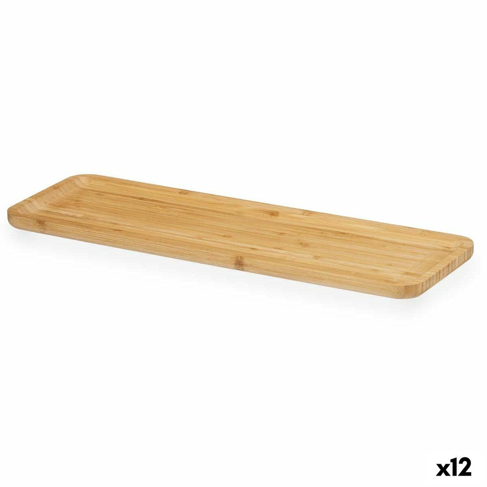 Tabla Aperitif Brown Bamboo 46 x 1,6 x 15 cm (12 Units)