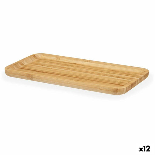 Tabla Aperitif Brown Bamboo 30 x 1,6 x 15 cm (12 Units)