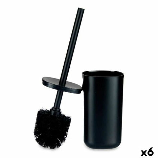 Toilet Brush Black polystyrene 9,6 x 35 x 9,6 cm (6 Units)