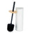 Toilet Brush White Metal Bamboo Plastic 9,5 X 27 X 9,5 cm (6 Units)