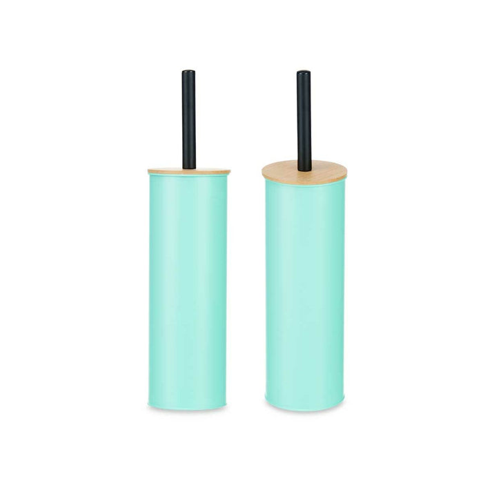 Toilet Brush Mint Metal Bamboo Plastic 9,5 X 27 X 9,5 cm (6 Units)