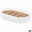 Soap dish White Resin Bamboo 12,5 x 2,5 x 8,5 cm (6 Units)