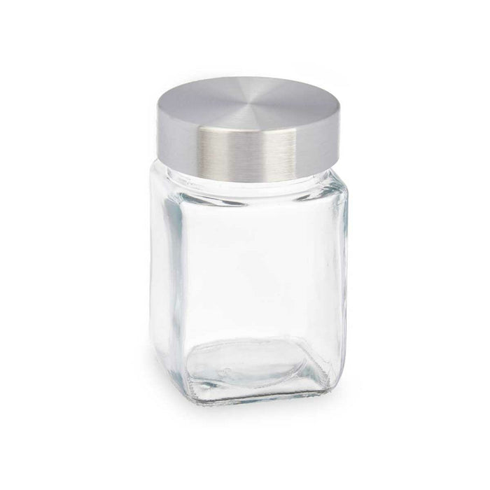 Tin Transparent Silver Metal Glass 250 ml 6,5 x 11 x 6,5 cm (6 Units)