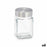 Tin Transparent Silver Metal Glass 250 ml 6,5 x 11 x 6,5 cm (6 Units)