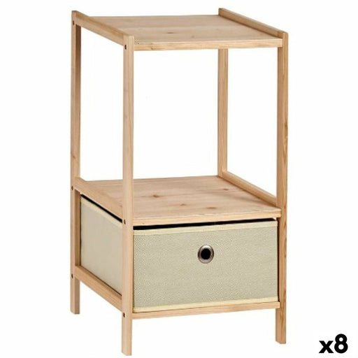Shelves Brown Beige Wood 26 x 55,5 x 32 cm (8 Units)