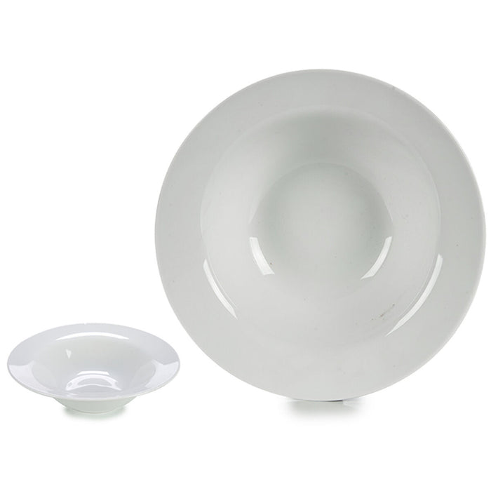 Pasta Dish White Porcelain 23 x 6,5 x 23 cm (16 Units)