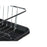 Draining Rack for Kitchen Sink Black Metal Plastic 43,5 x 11 x 33,5 cm (4 Units)