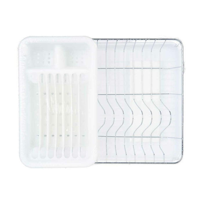 Draining Rack for Kitchen Sink White Metal Plastic 43,5 x 11 x 33,5 cm (4 Units)