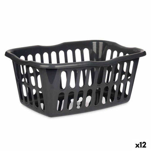 Basket Anthracite polypropylene 50 L 58 x 24 x 42 cm (12 Units)